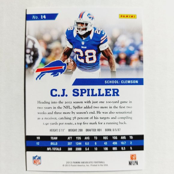 Buffalo Bills (CJ Spiller) - FTBL [4_CJS2] - Picture 3 of 3